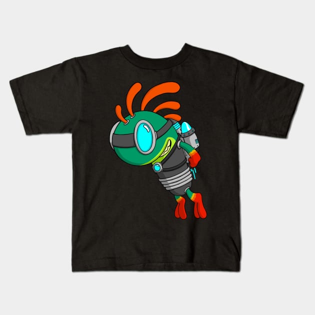 Space Loc Kids T-Shirt by joshbaldwin391